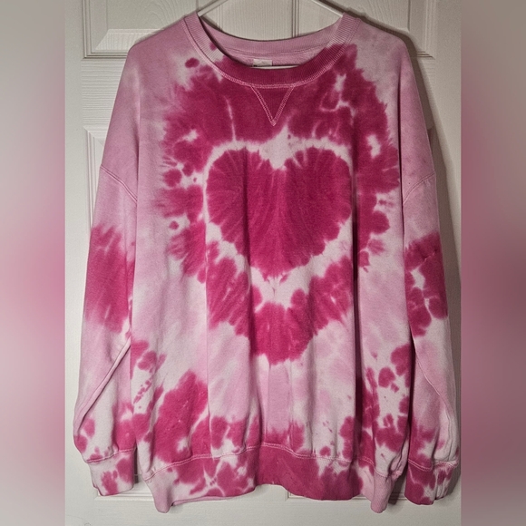 No Boundaries Heart Tie Dye Sweatshirt - Picture 2 of 5